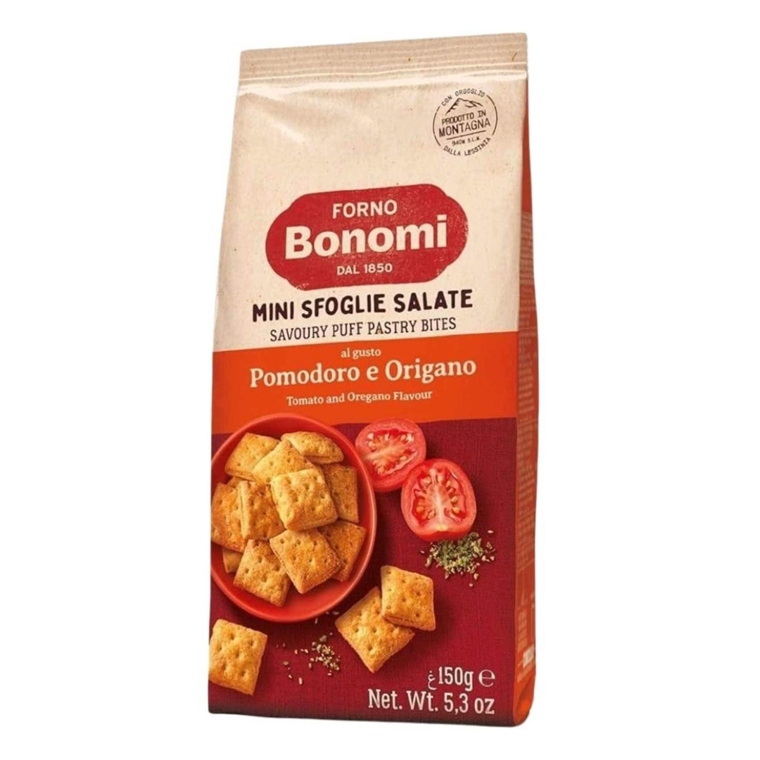 BONOMI PUFF PASTRY BITES R/MARY N PEPPER 150G